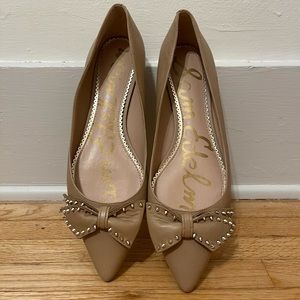 Sam Edelman nude flats, size 10
